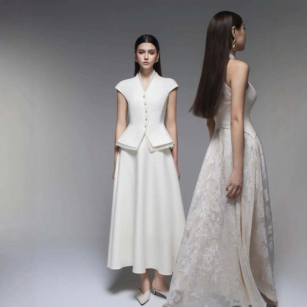 The Champagne Organza Gown