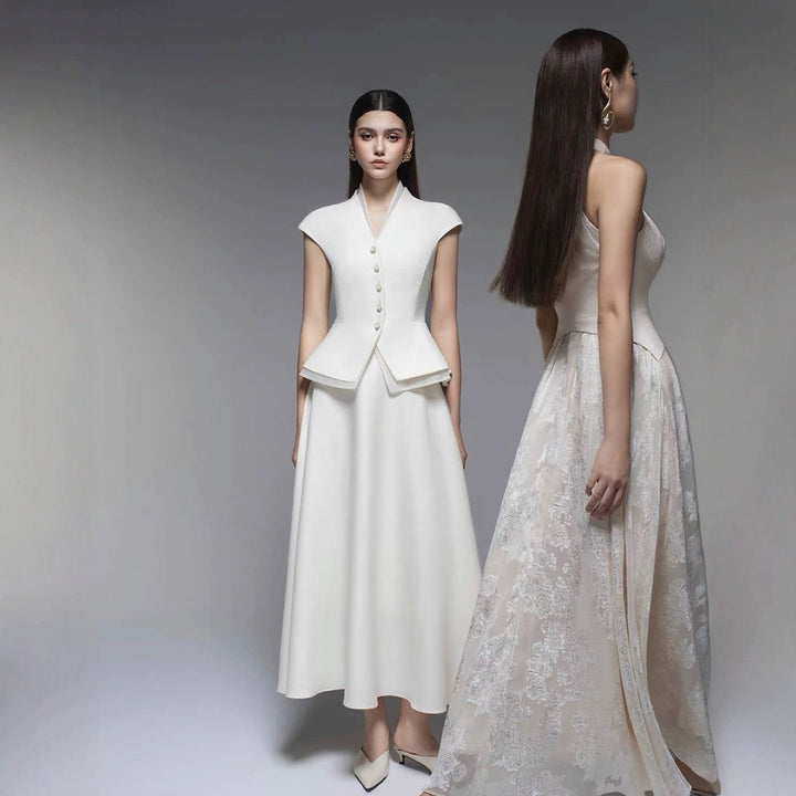 The Champagne Organza Gown