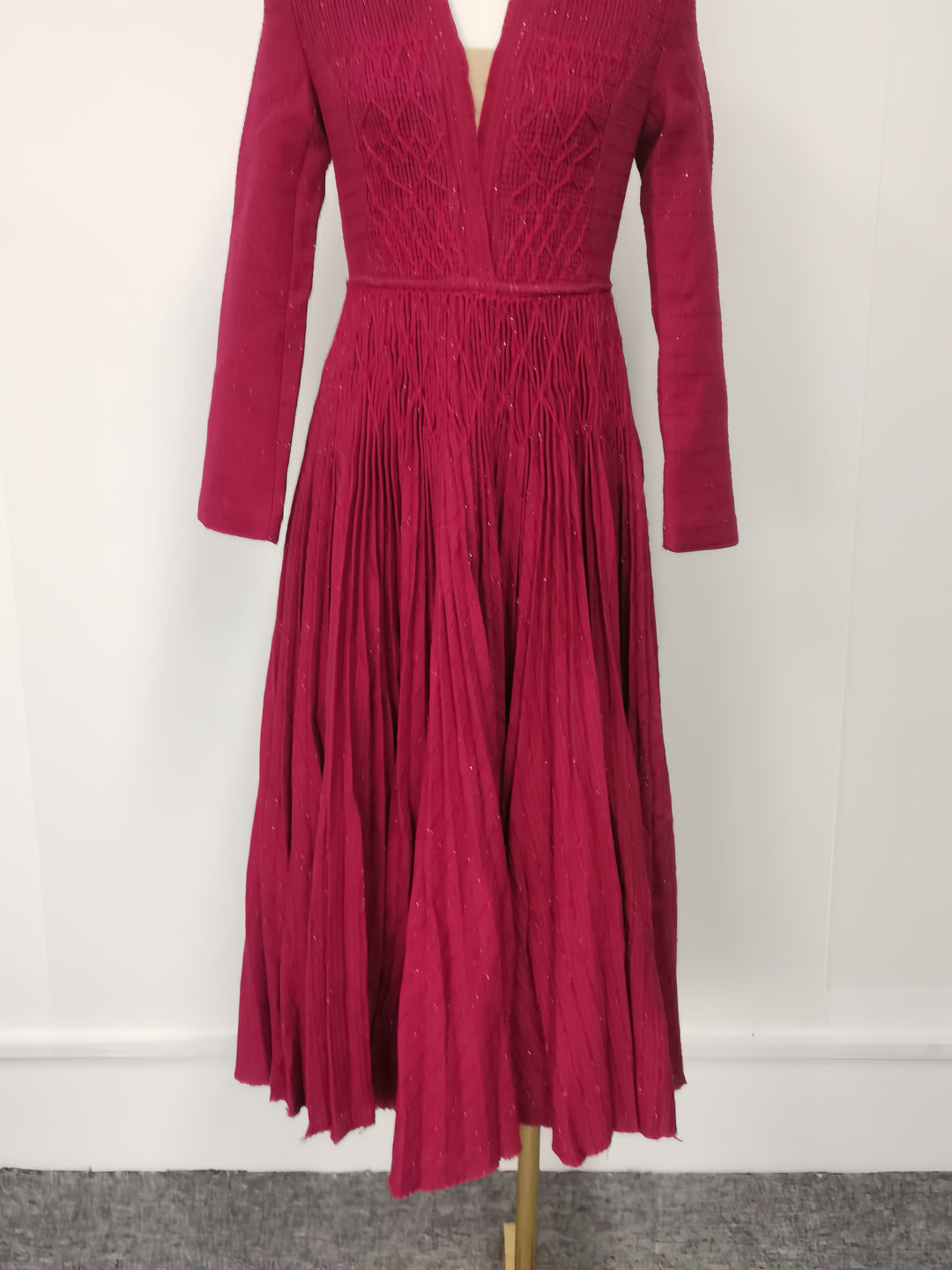 The Crimson Tweed Peplum