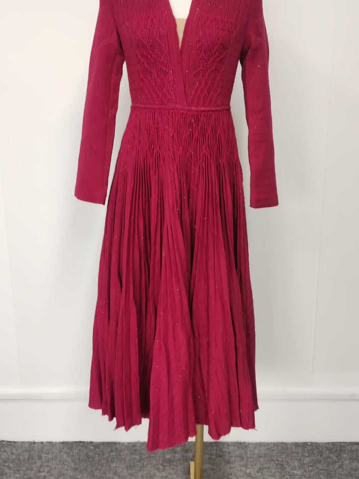 The Crimson Tweed Peplum