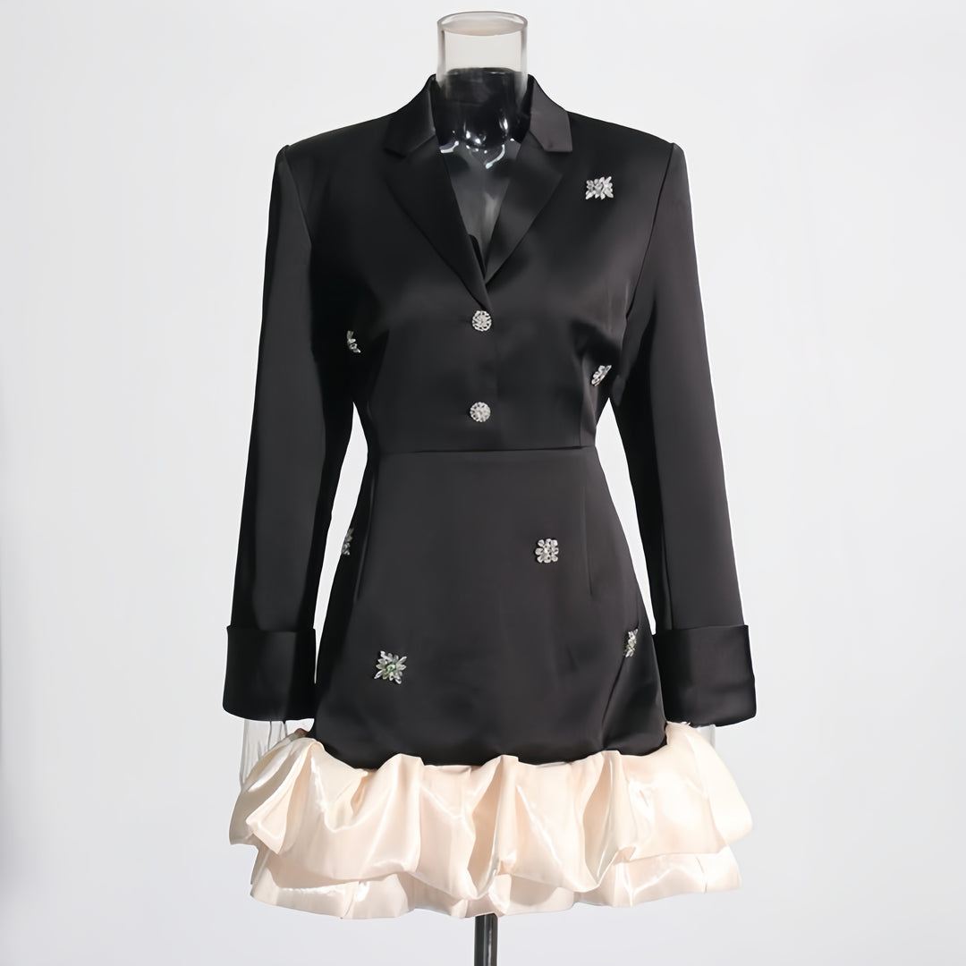 The Monochrome Ruffle Gown