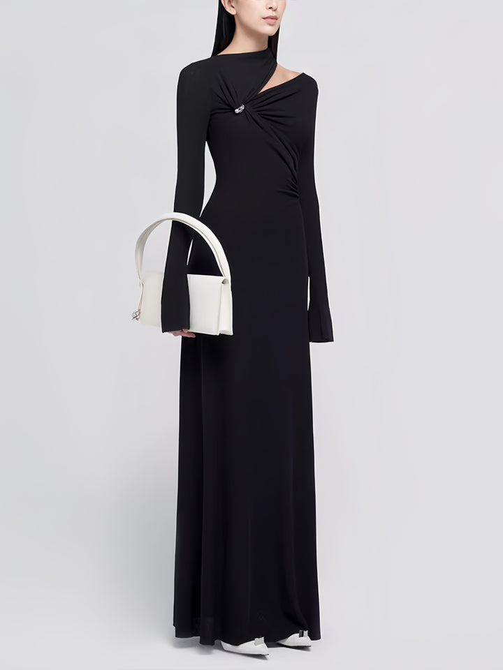 The Bordeaux Twisted Knit Maxi