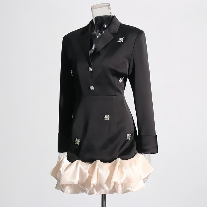 The Monochrome Ruffle Gown
