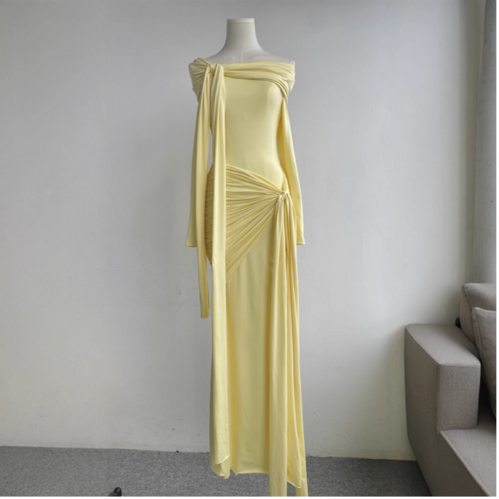 The Saffron Pleated Maxi