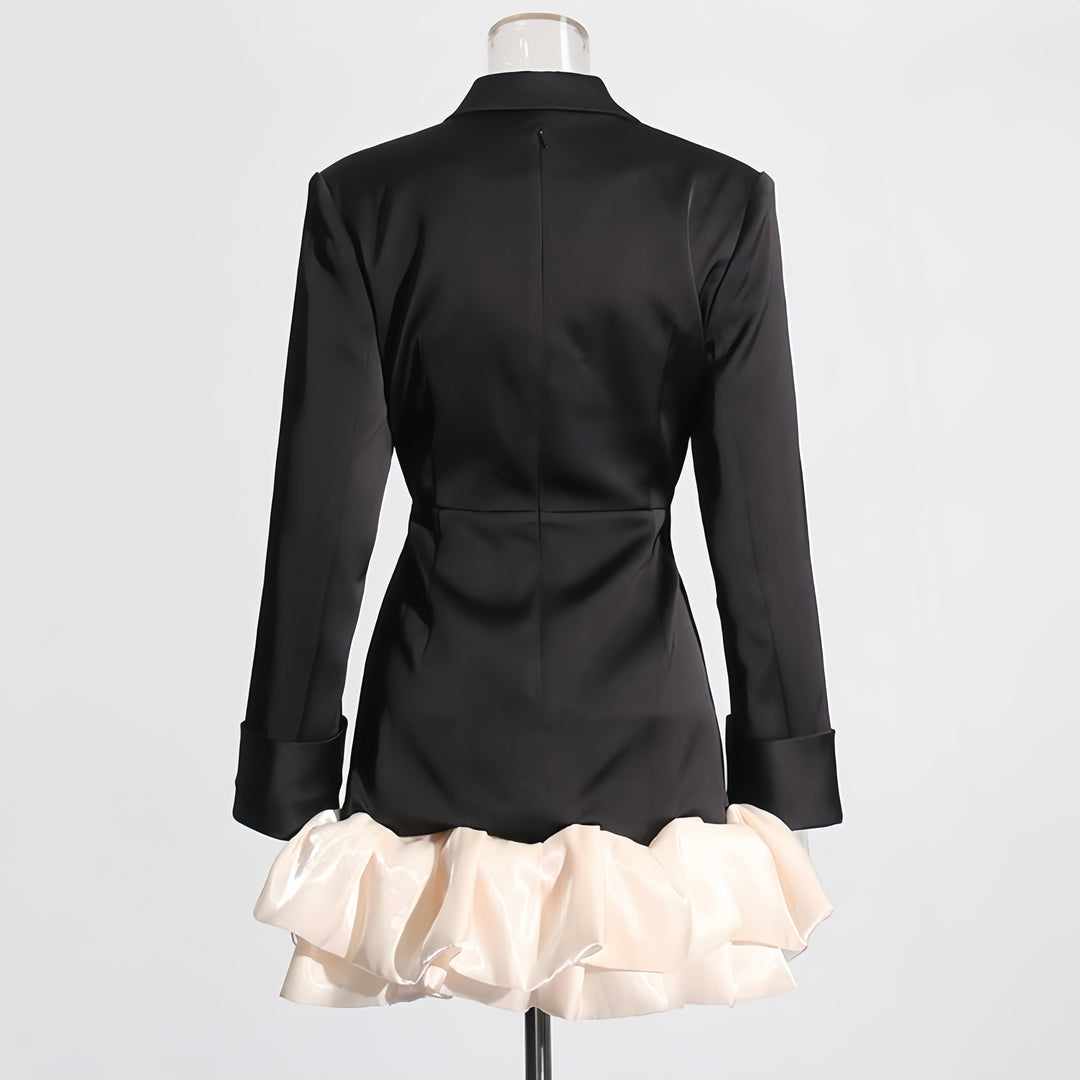 The Monochrome Ruffle Gown