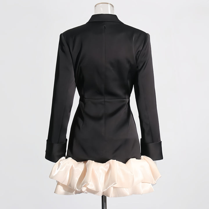 The Monochrome Ruffle Gown