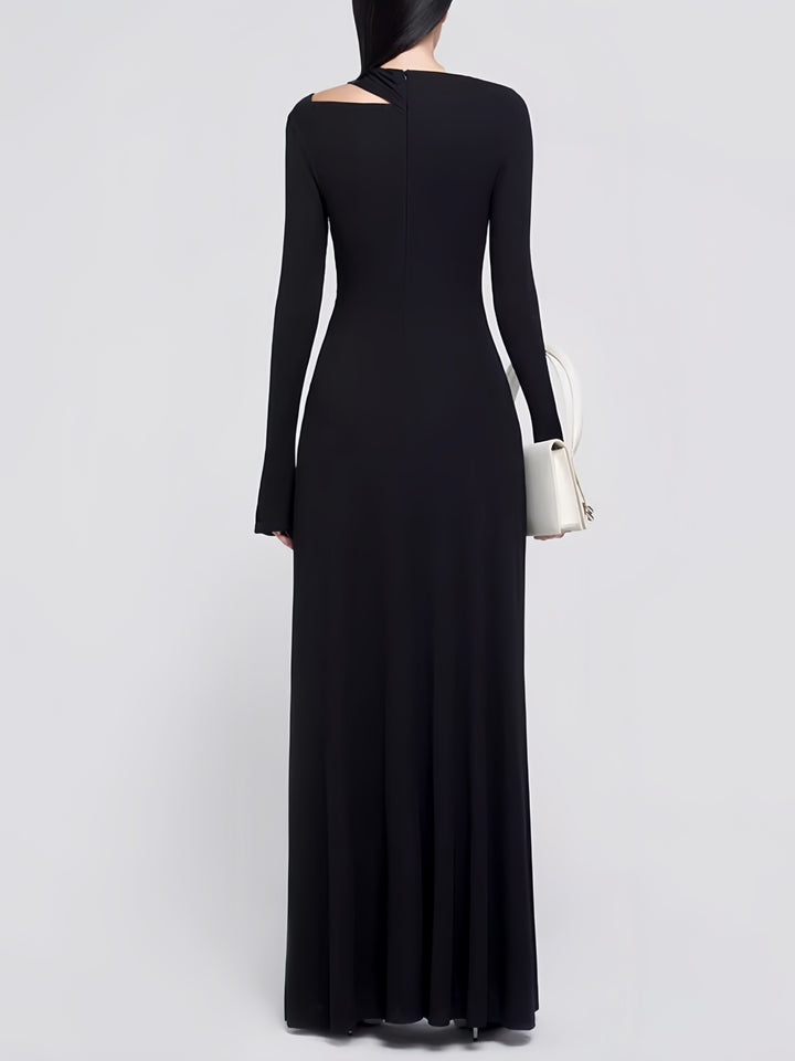 The Bordeaux Twisted Knit Maxi