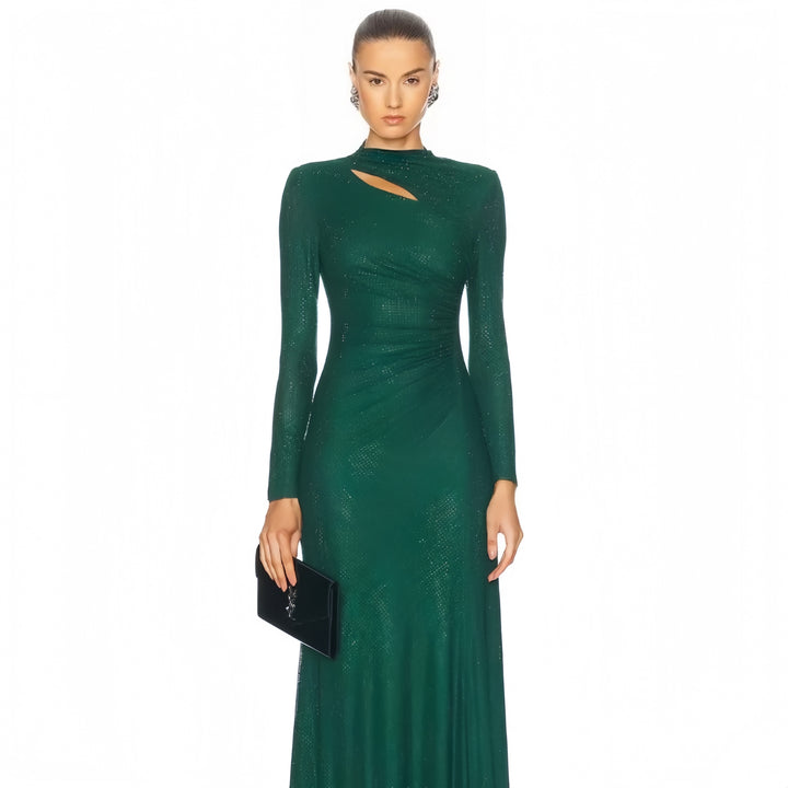 The Emerald Stardust Gown