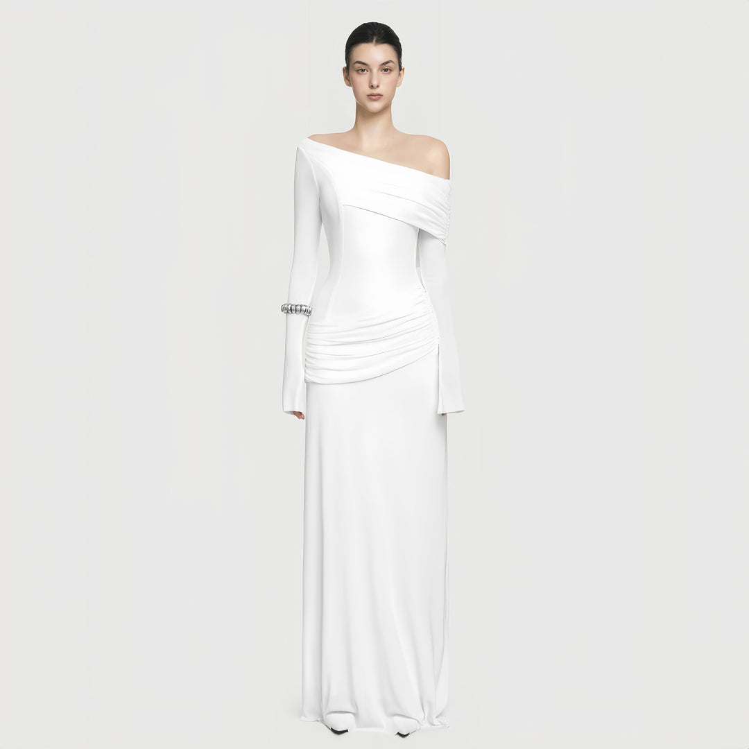 The Onyx Slant Gown