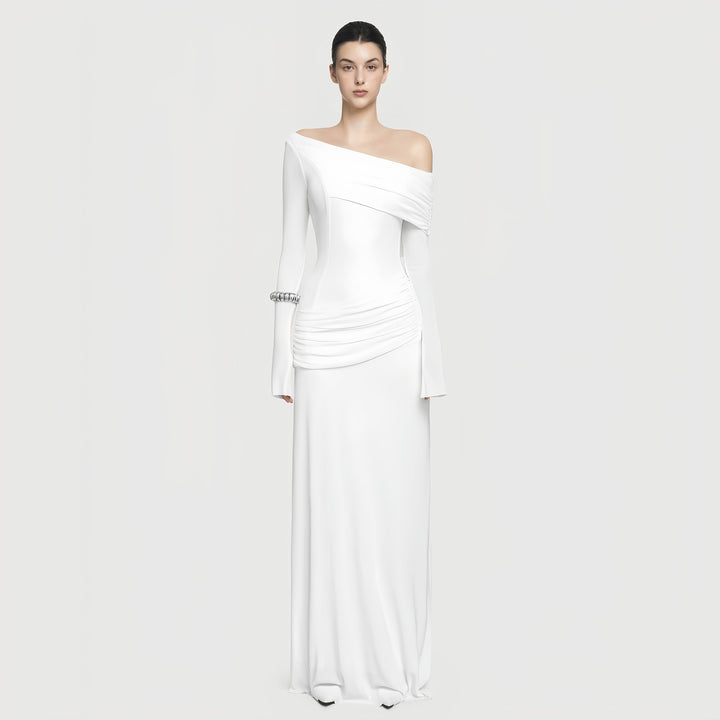 The Onyx Slant Gown