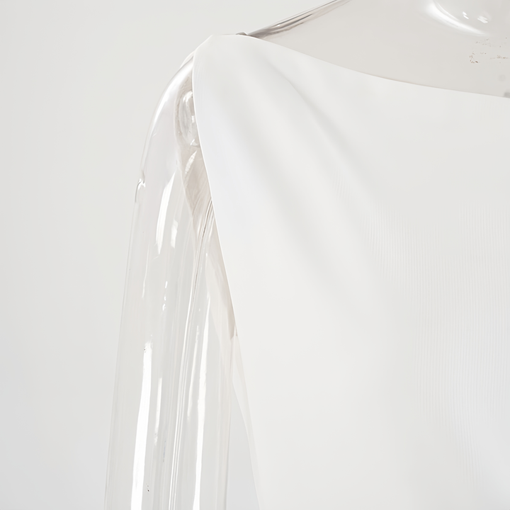 Robe plissée élégante à manches longues