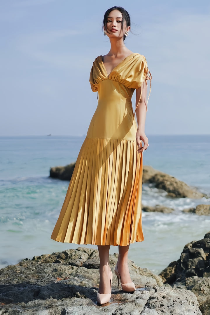 The Citron Organza Midi