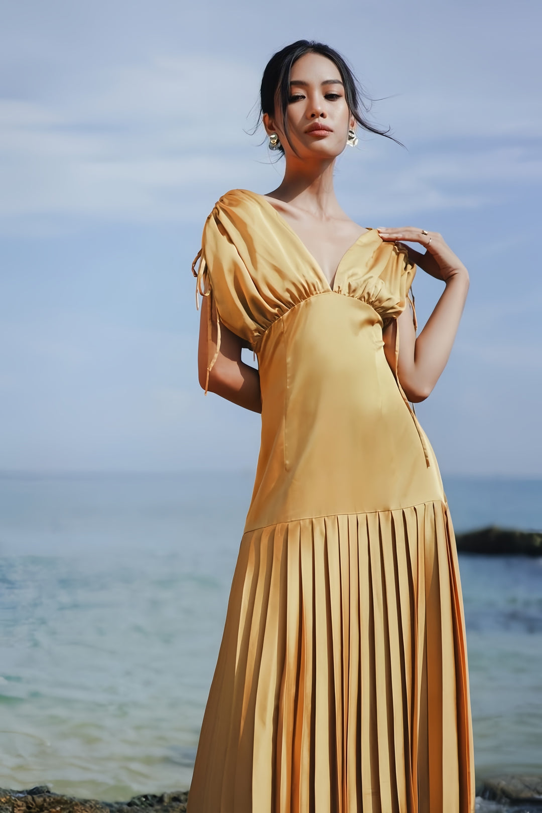 The Citron Organza Midi