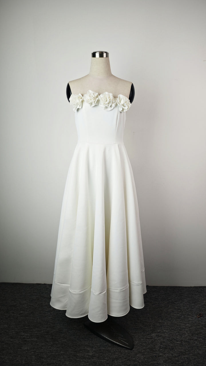 The Alabaster High-Low Gown