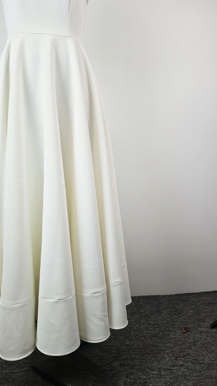 The Alabaster High-Low Gown