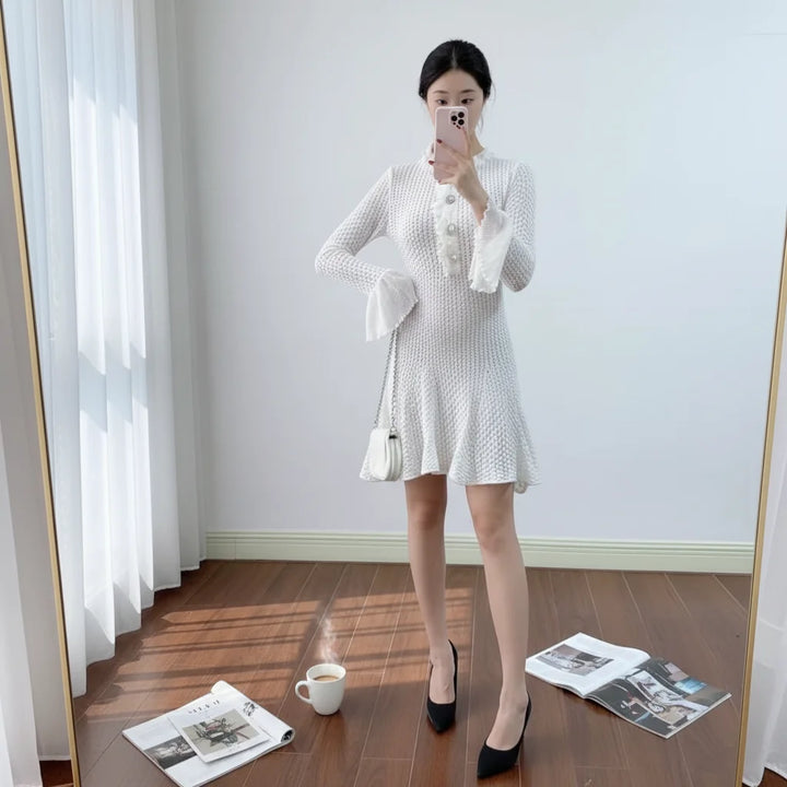 The Socialite Hollow-Knit Set