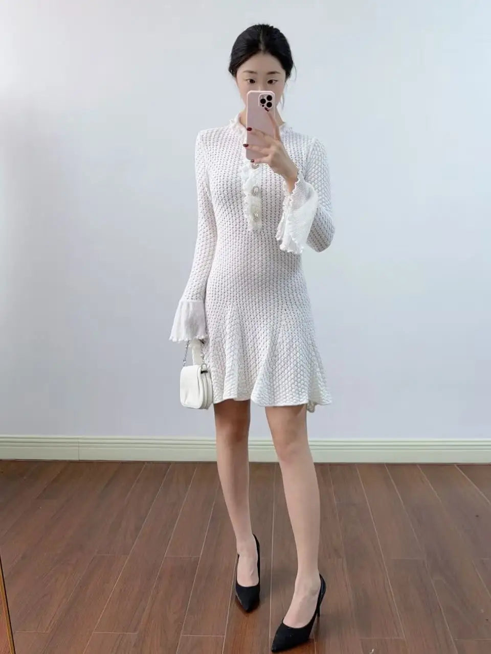 The Socialite Hollow-Knit Set