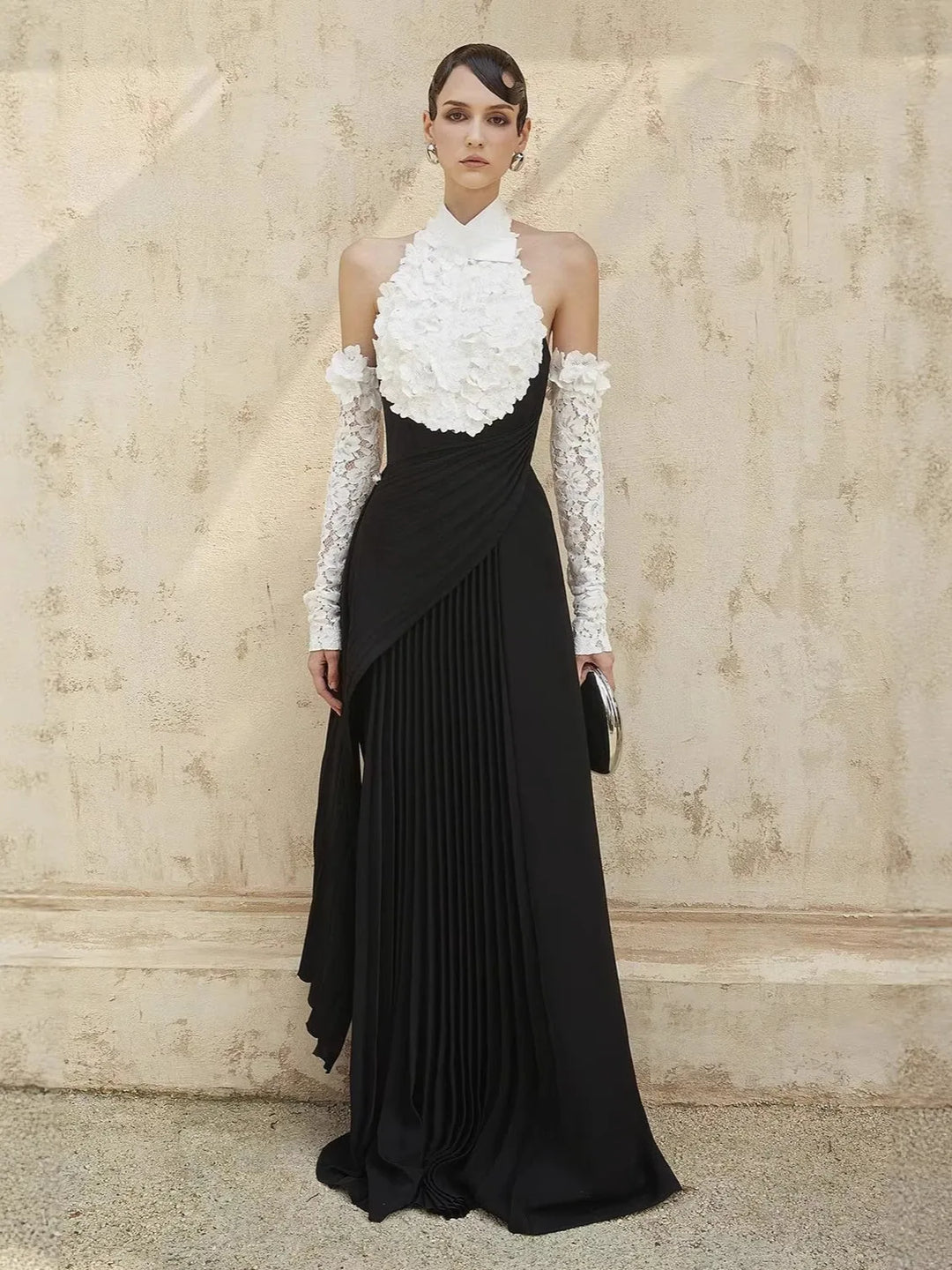 The Bloom Pleated Gala Gown