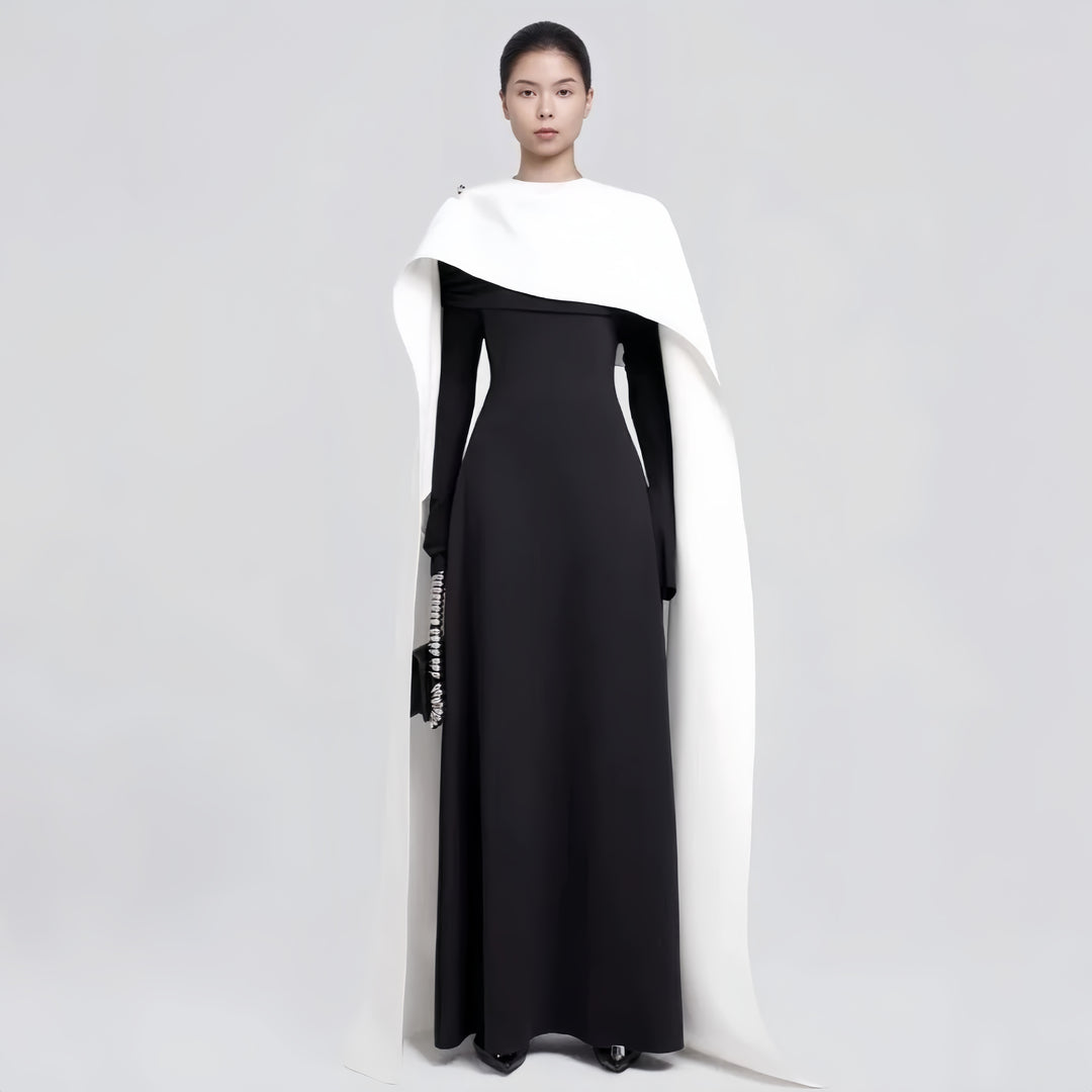 The Emerald Shawl Gown