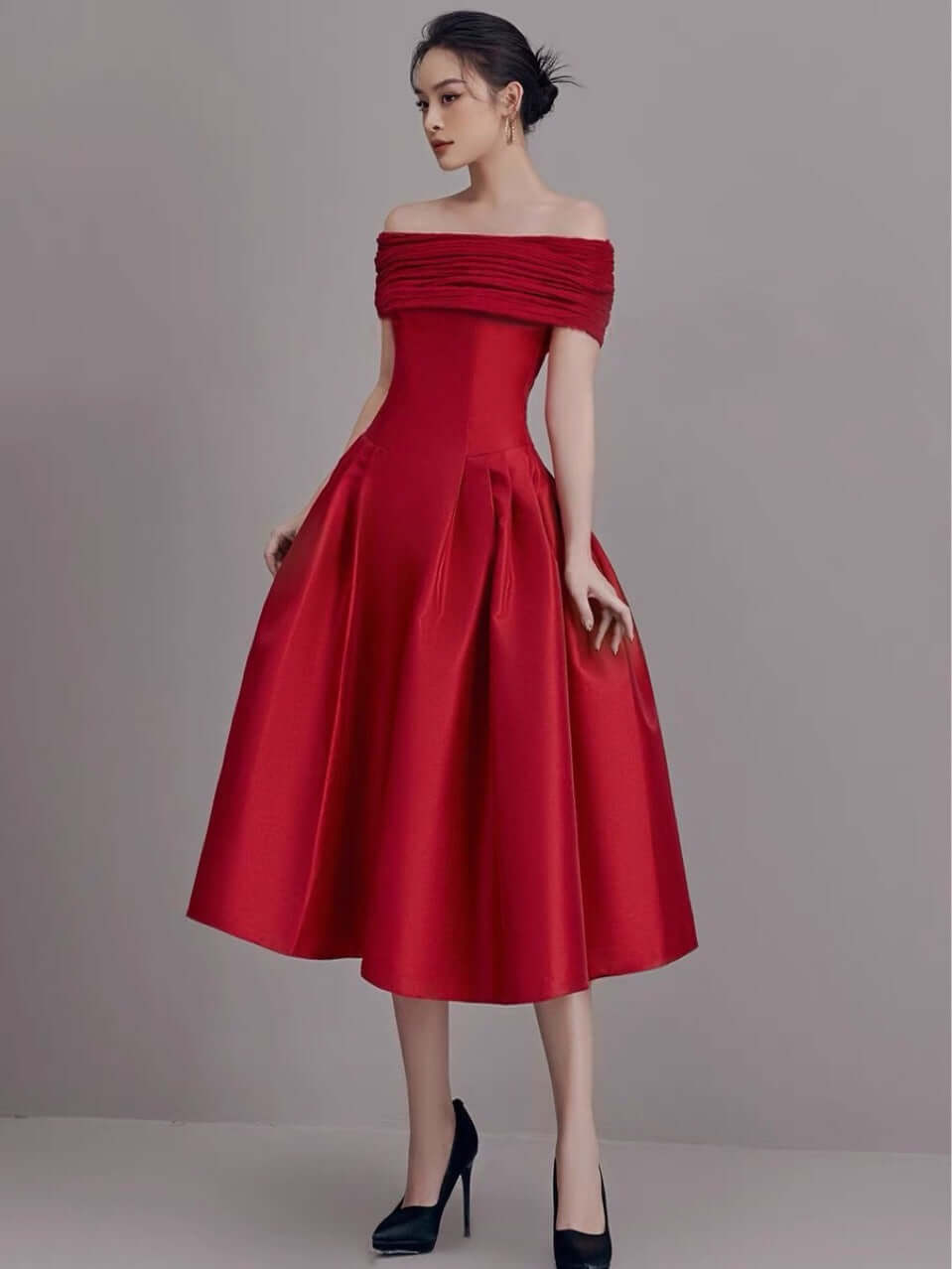 The Scarlet Gala Gown | Modest Luxe Saudi Fashion 2026